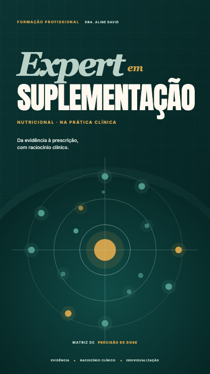 Capa do curso Expert em Suplementação, da Dra. Aline David