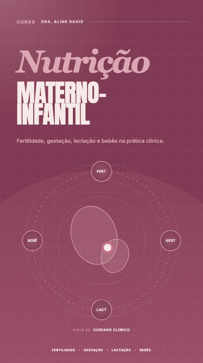 Capa do curso Nutrição Materno-Infantil, da Dra. Aline David
